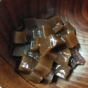 ぷるんと　甘さ控えたコーヒー牛乳寒天